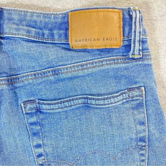 American Eagle Jeans Mens W30 Blue Slim Straight Airflex + Low Rise Casual Denim - Picture 6 of 14